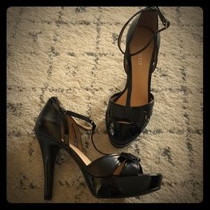 Nine West Patent/Leather Platform Heel